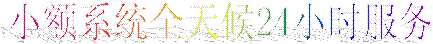 小额系统全天候24小时服务